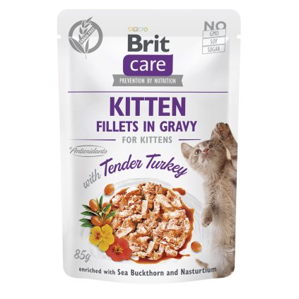 BCC Kitten Fillets in Gravy w/Tender Turkey 85g