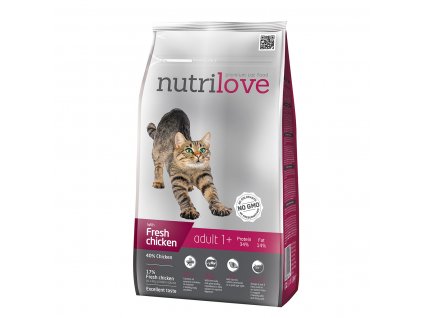 Nutrilove GRANULE pro kočky Adult s čerstvým kuřecím 1,5 kg