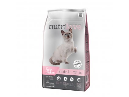 Nutrilove GRANULE pro kočky STERILE s čerstvým kuřecím 1,4 kg