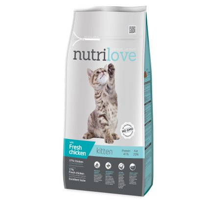 Nutrilove Kitten GRANULE pro koťata s kuřecím masem 8 kg