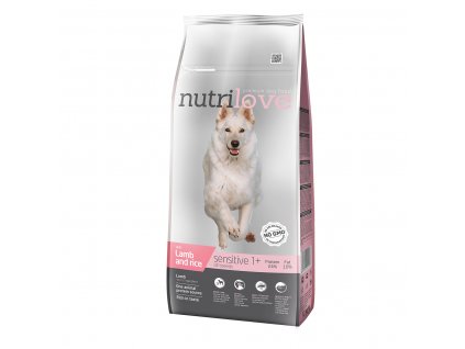 Nutrilove GRANULE pro psy Sensitive s jehněčím 12 kg