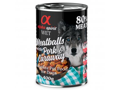 AS MEATBALLS Pork with caraway 400 g