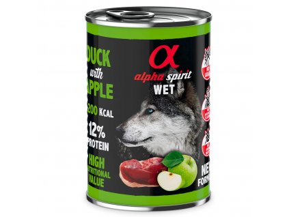 AS WET Food Duck with green apple 400 g