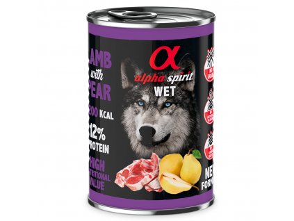 AS WET Food Lamb with pear 400 g 5+1 ZDARMA