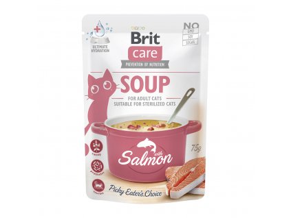 Brit Care Cat Soup with Salmon 75 g