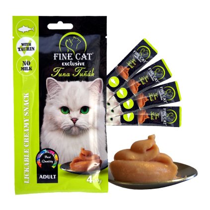 Fine Cat Exclusive krémová svačinka pro kočky tuňák 4x15g