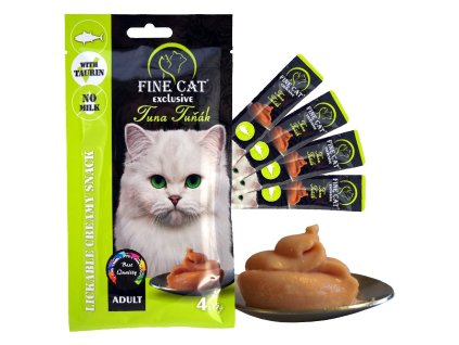 Fine Cat Exclusive Krémová svačinka pro kočky TUŇÁ