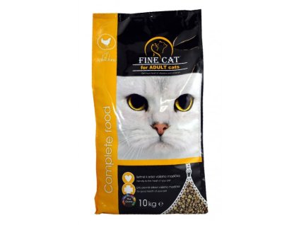 FINE CAT granule pro kočky s kuřecím 10 kg