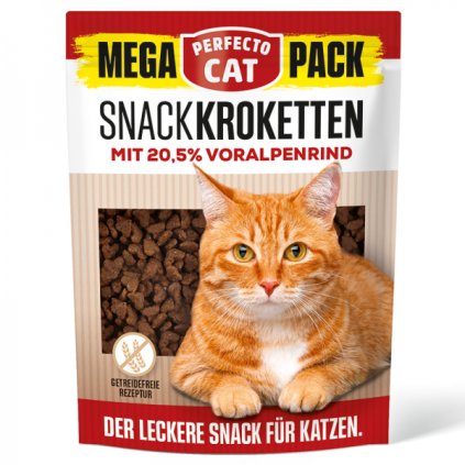 Perfecto Cat MEGA PACK snack Kroketten 20,5% s Alpským hovězím 150g