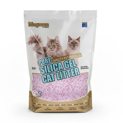 Magnum Pure Silica Gel Cat Litter Lavender 3,8 l