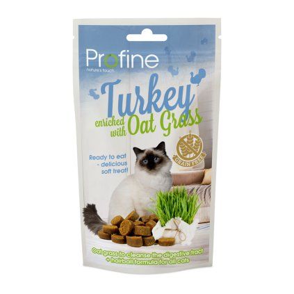 Profine cat snack Turkey with Oat Grass