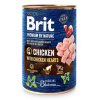 7632 brit premium by nature chicken with hearts 400g