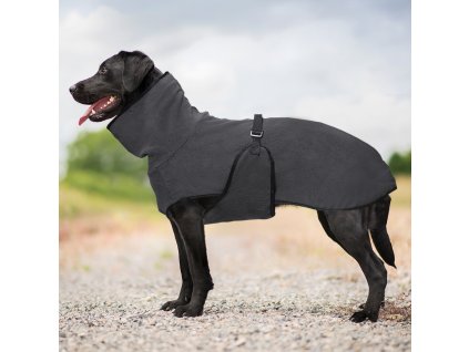 Zimní kabát pro psa tmavě šedý