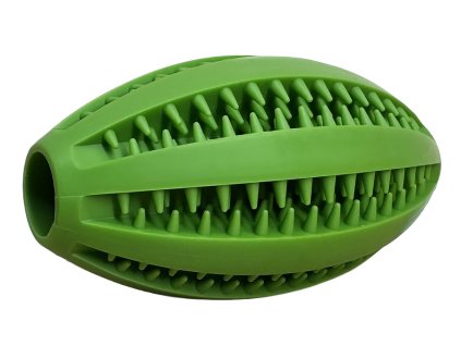 Žvýkací míček pro psy Rugby zelený
