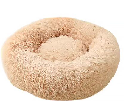 Petify Kulatý pelíšek Cuddle 60 cm béžový