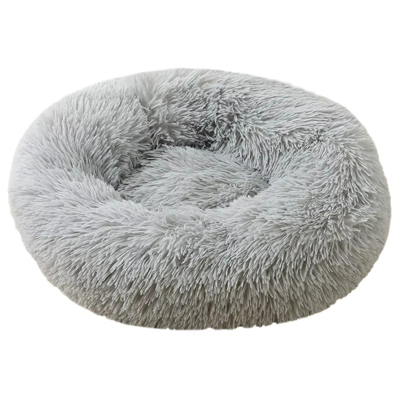 Petify Kulatý pelíšek Cuddle 50 cm šedý