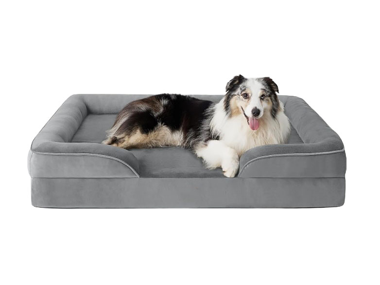 Petify Ortopedický pelíšek pro psa Nest 75x50 cm šedý