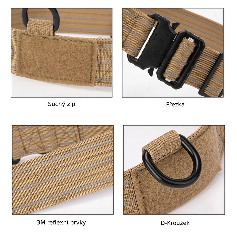 Petify Obojek pro psa Bark khaki