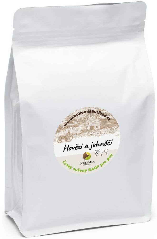 BOHEMIA BARF Hovězí a Jehněčí A 800 g