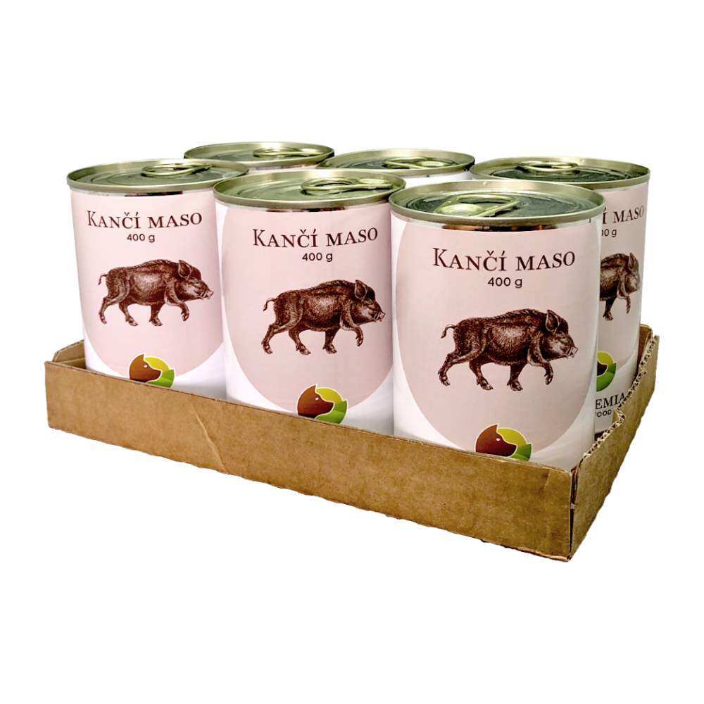 BOHEMIA Kančí maso ve vlastní šťávě 6x400 g
