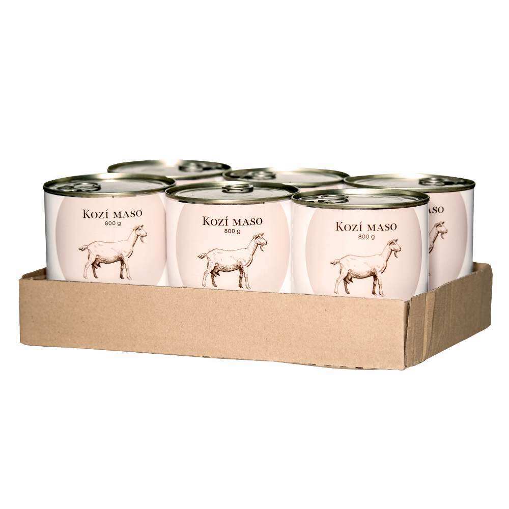 BOHEMIA Kozí maso ve vlastní šťávě 6x800 g