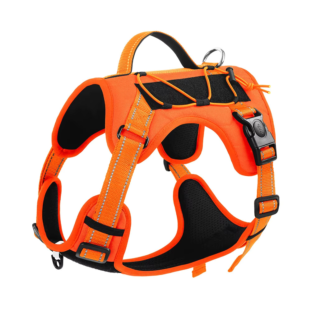 Petify Postroj pro psa Doggo oranžový Velikost: L