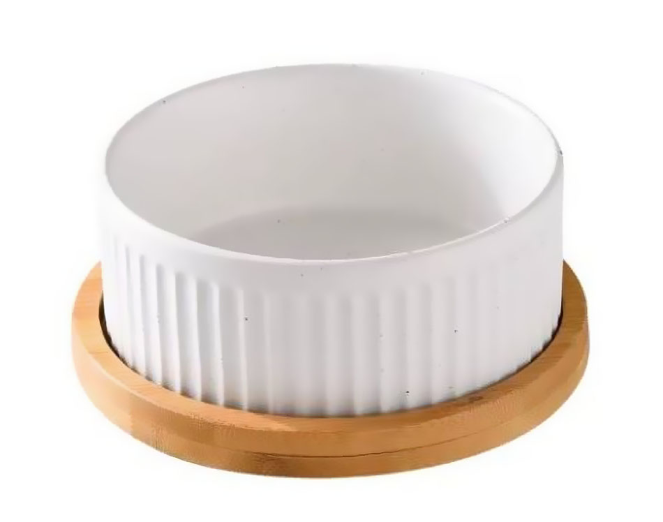 Keramická miska s podložkou Muncher 400 až 850 ml bílá Velikost: M