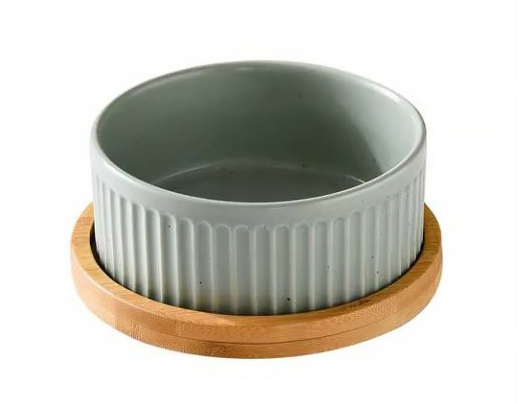Keramická miska s podložkou Muncher 400 až 850 ml zelená Velikost: M