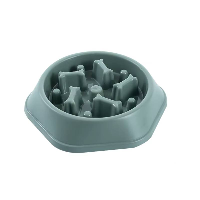 Protihltací miska pro psa Bone 16 cm zelená