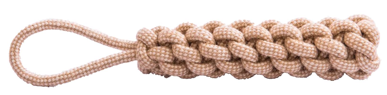 Provazové přetahovadlo pro psa pešek 35 cm béžová