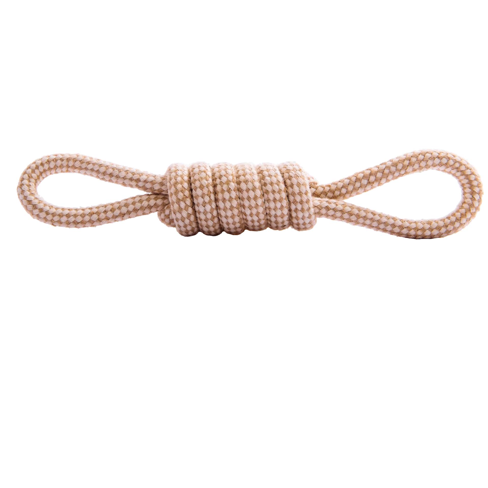Provazové přetahovadlo pro psy lano 29 cm béžová