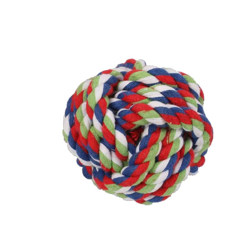 Petify Bavlněná hračka pro psa míček Biteball barevná Velikost: M