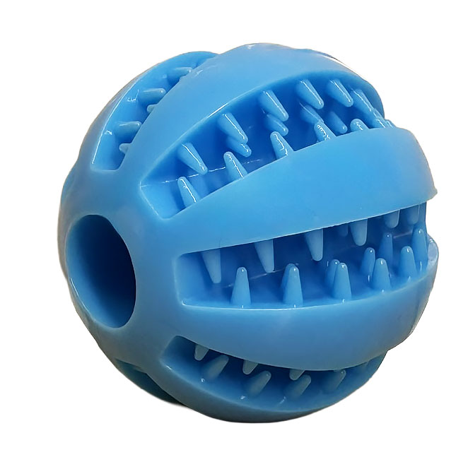 Žvýkací míček pro psy Bitey plnící 7 cm modrý
