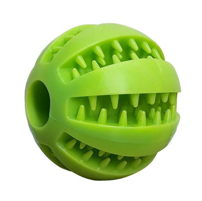 Žvýkací míček pro psy Bitey plnící 7 cm zelený