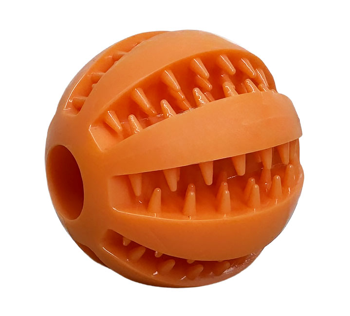 Žvýkací míček pro psy Bitey plnící  7 cm červený