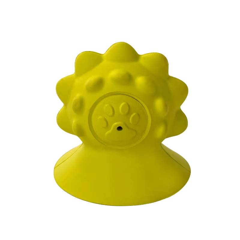 Žvýkací gumová hračka Chomp 11 cm žlutá