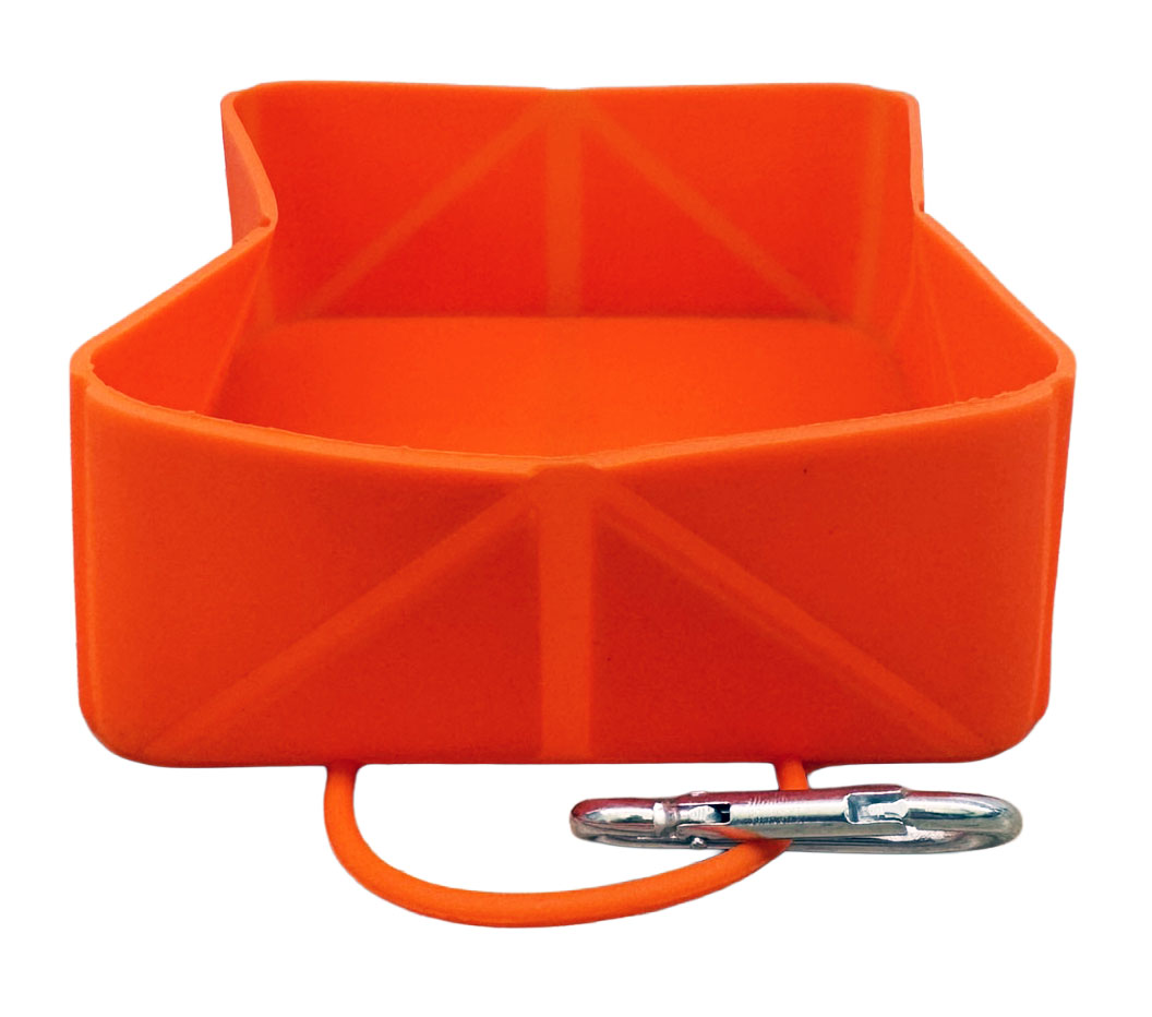 Skládací miska pro psa Foldsy 550 ml oranžová