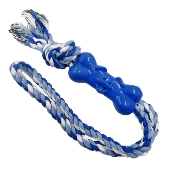 Petify Provazová hračka pro psa modrá