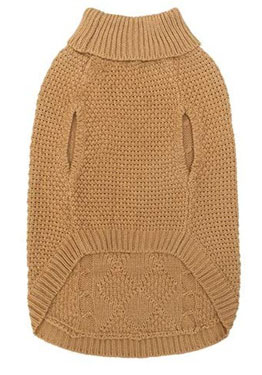 Petify Svetr pro psa Waffle béžový Velikost: S