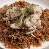 bpf buckwheat with pumpkin a chicken a herb powder