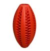 Žvýkací míček pro psy Rugby červený