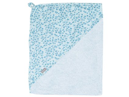 17900 1 modra detska frote osuska s kapuci bebe jou leopard blue