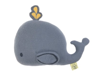 Knitted Toy with Rattle/Crackle 2022 Little Water whale