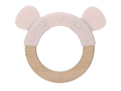 Teether Ring Wood/Silicone 2020 Little Chums mouse