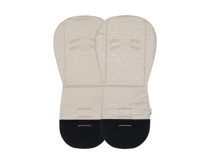 PETITE&MARS Vložka do kočárku Foamy Beige Whale