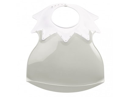 Plastový bryndák s límcem, Grey Charm