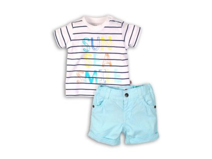 Chlapecký set, tričko a kraťasy, Minoti, SURF 1, modrá