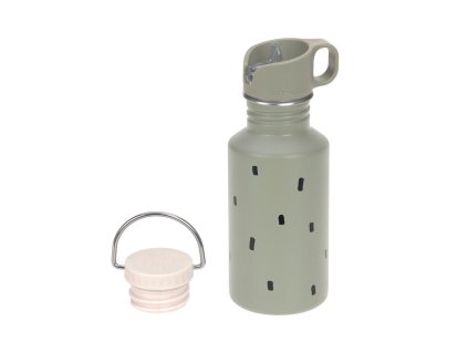 LÄSSIG Bottle Stainless Steel Happy Prints light olive
