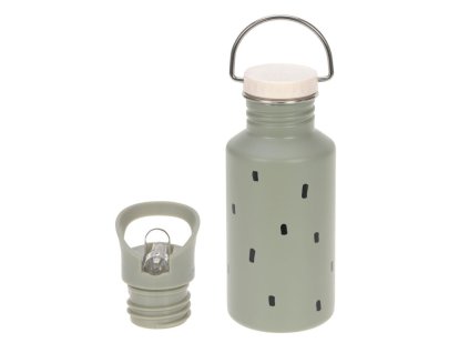LÄSSIG Bottle Stainless Steel Happy Prints light olive