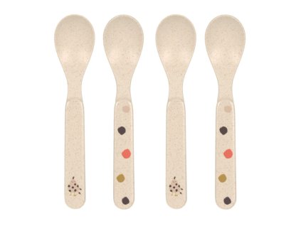 LÄSSIG Spoon Set PP/Cellulose 2024 Little Mateys spicy orange